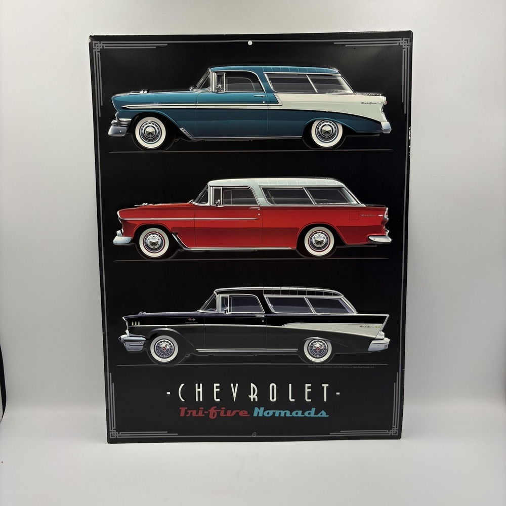 Open Road Brands Chevrolet Nomads Metal Wall Sign 12x16 Garage‎ Decor Retro